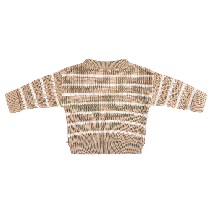 Chunky Rib Knit Jumper - Caramel Marle