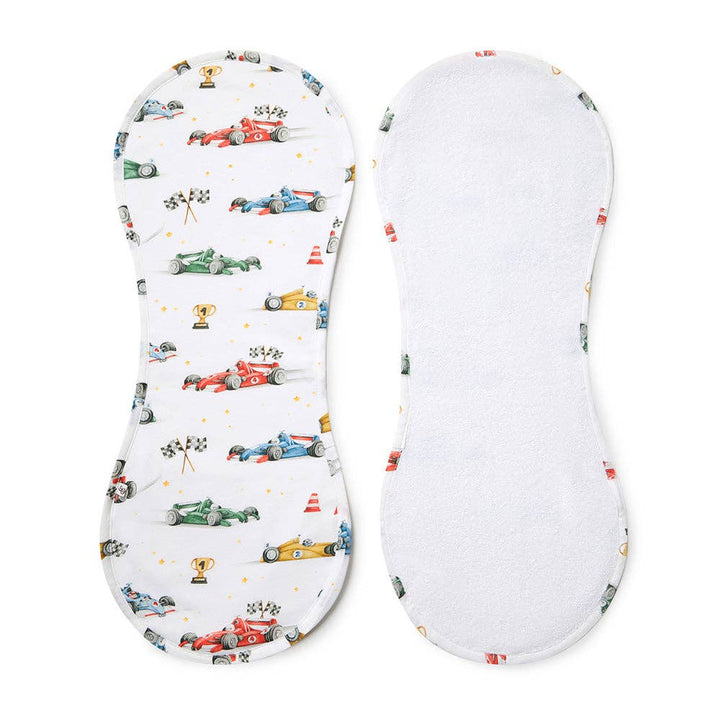 Little Racers Organic Cotton Burp Cloth