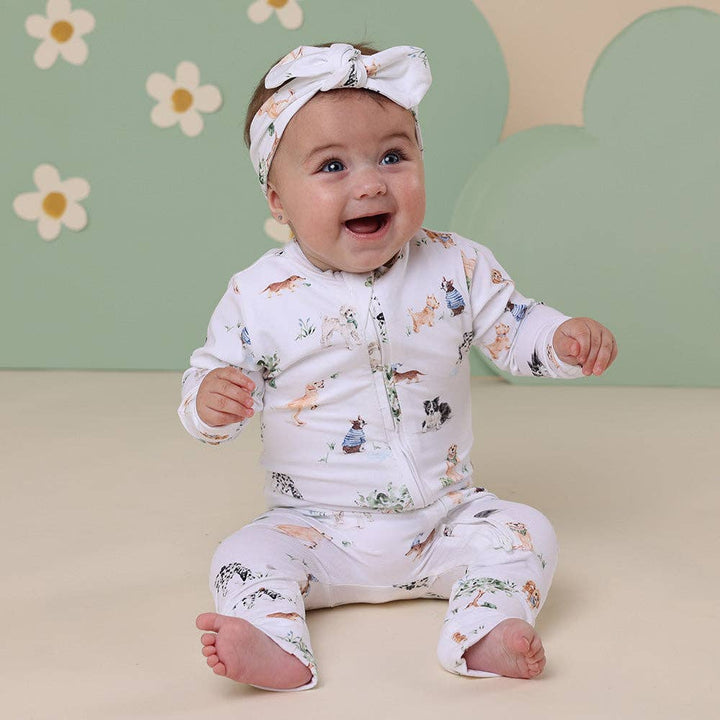 Dog Park Organic Snugglesuit Convertible Romper