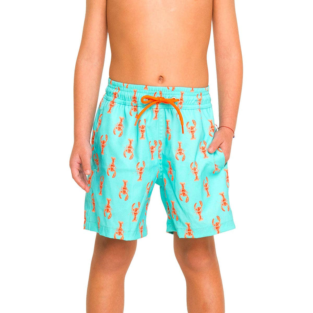 Green Lobsters Boy's Swim Shorts