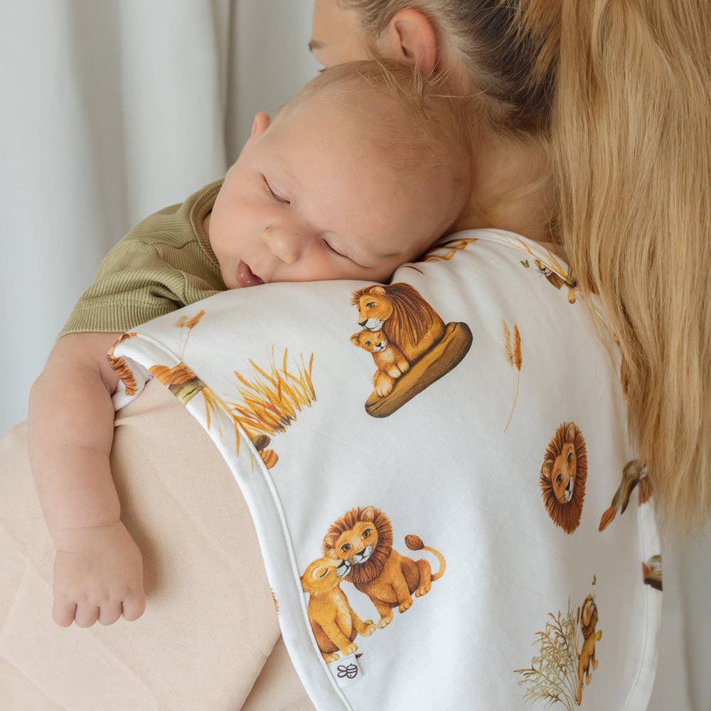Lion Organic Cotton Burp Cloth