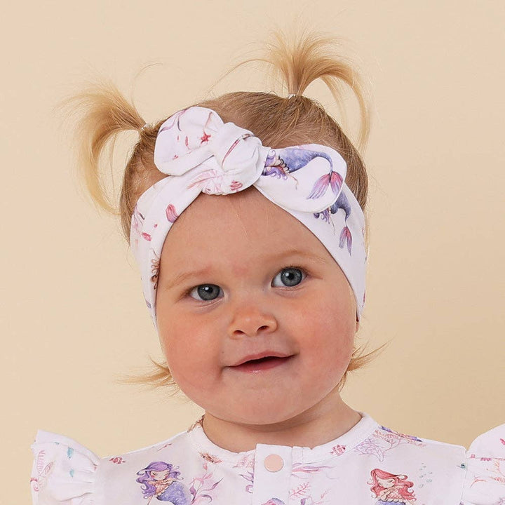 Mermaid Organic Topknot/Bow