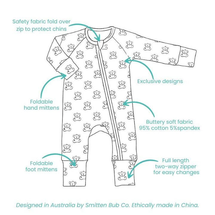 CAVOODLE | Full Zip Unisex Romper Onesie
