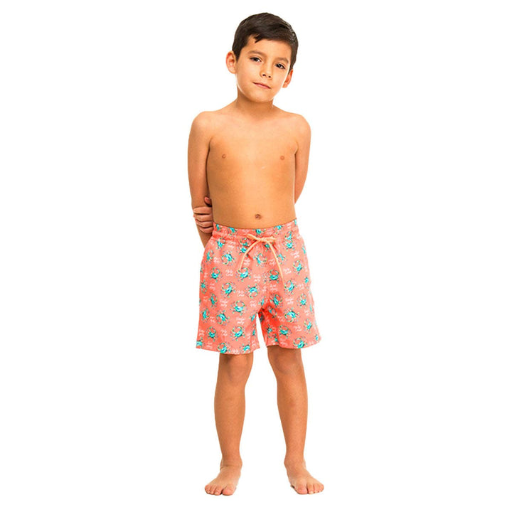 Orange Crabs Boy's Swim Shorts