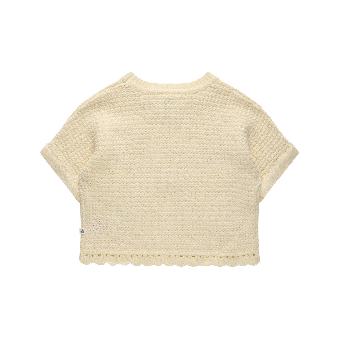 Girls Crochet Top - Coconut