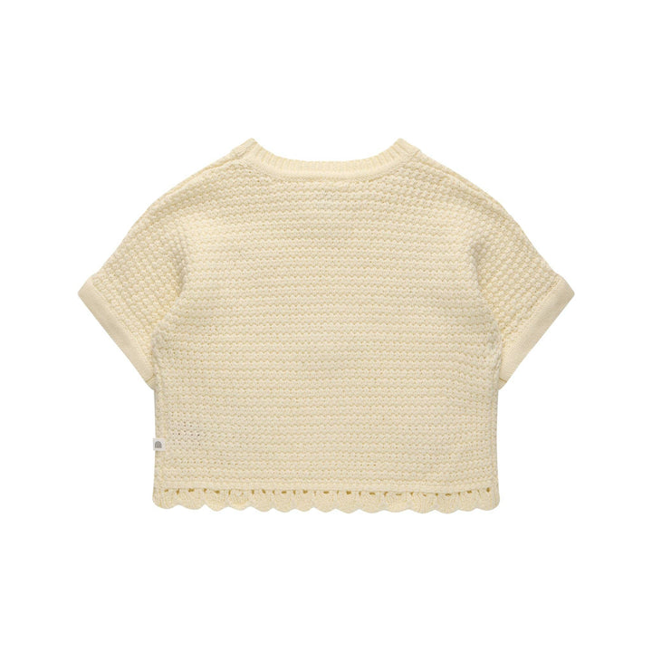 Girls Crochet Top - Coconut