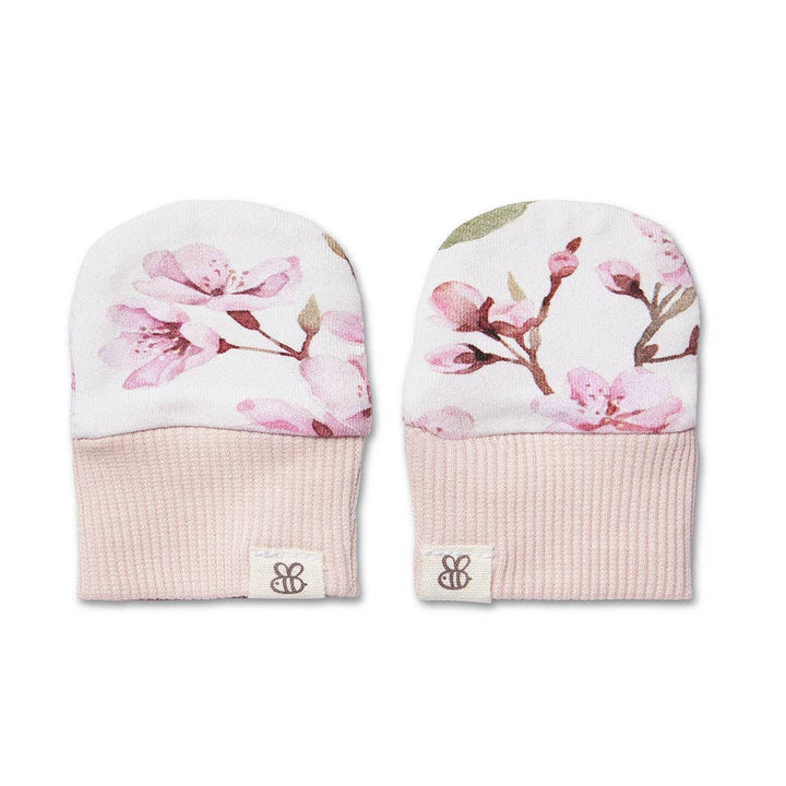 Cherry Blossom Organic Cotton Mittens