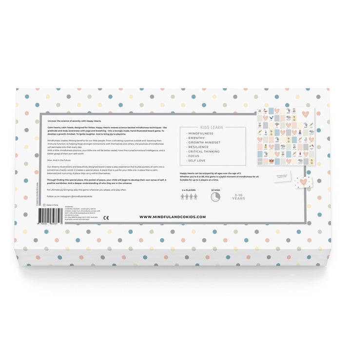 Happy Hearts Mindfulness Board Game for Kids