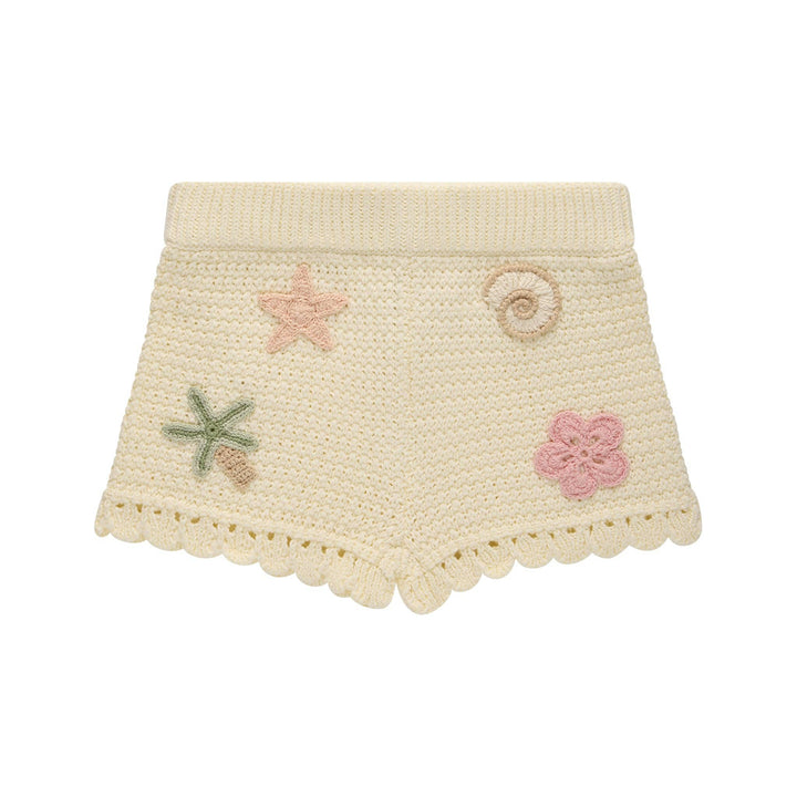 Crochet Short - Coconut