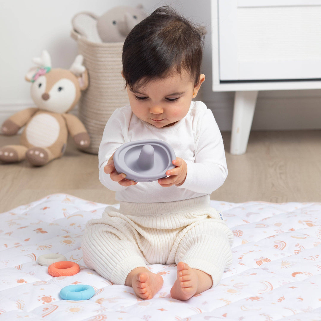 Silicone Stacking Boat with Rings