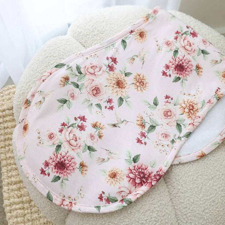 Birds & Blooms Organic Cotton Burp Cloth