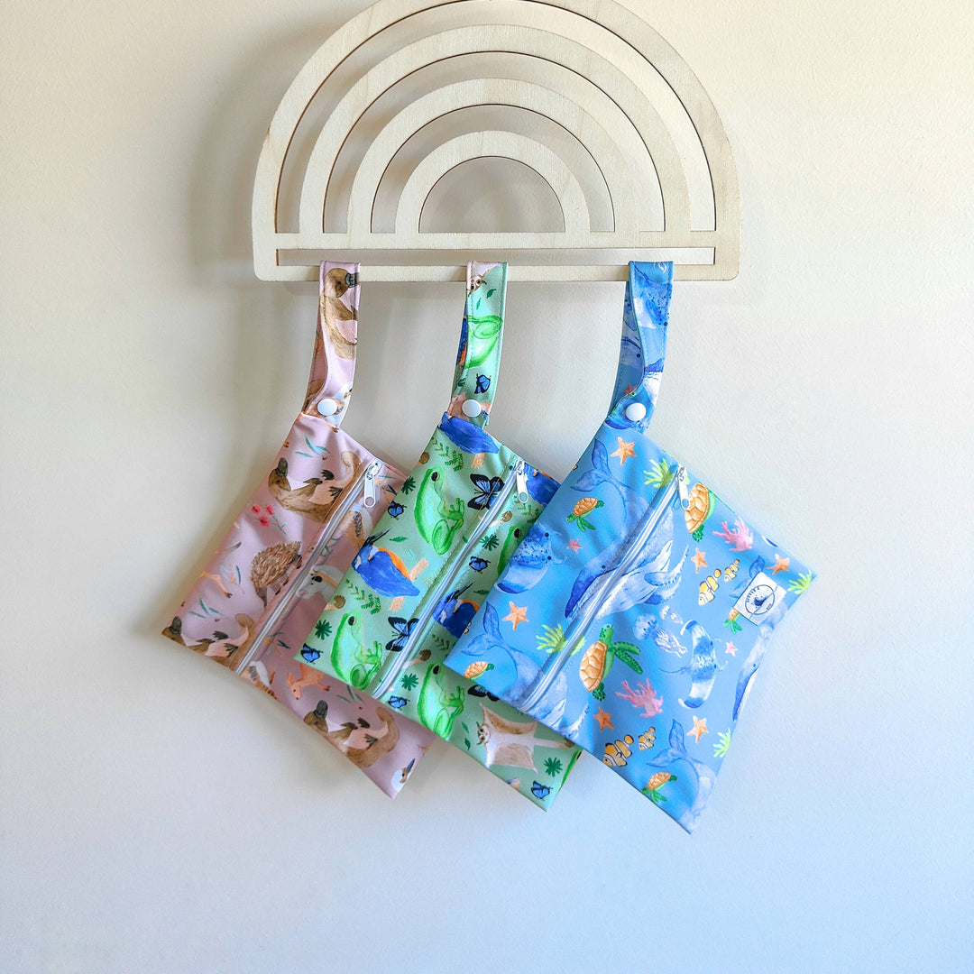 REUSABLE MINI WET BAG - AUS ANIMALS