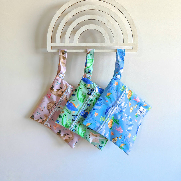 REUSABLE MINI WET BAG - AUS ANIMALS