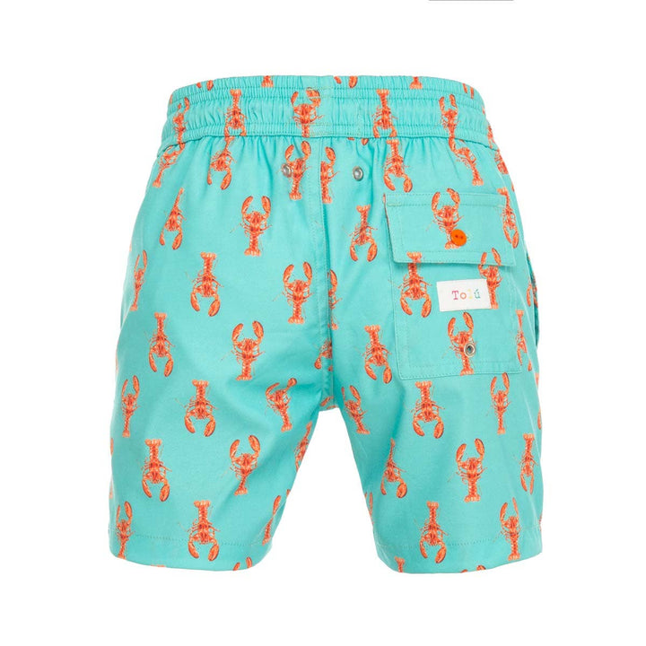 Green Lobsters Boy's Swim Shorts