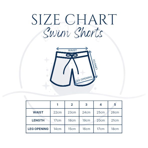SWIM SHORTS ~ OCEAN