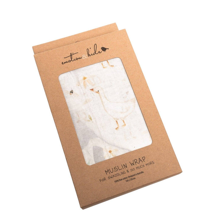Gwen the Goose Muslin Wrap/Swaddle