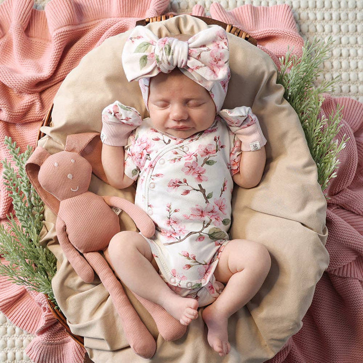 Cherry Blossom Organic Cotton Mittens