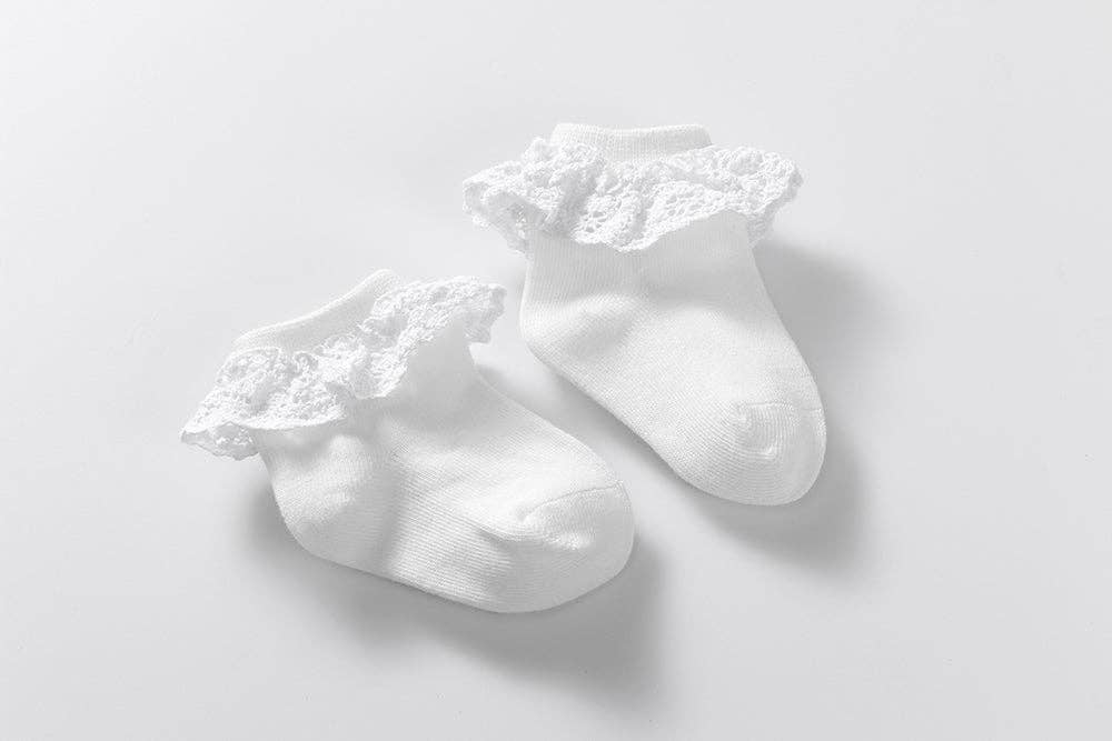 AMELIA - Socks with high quality lace (hand stitched)