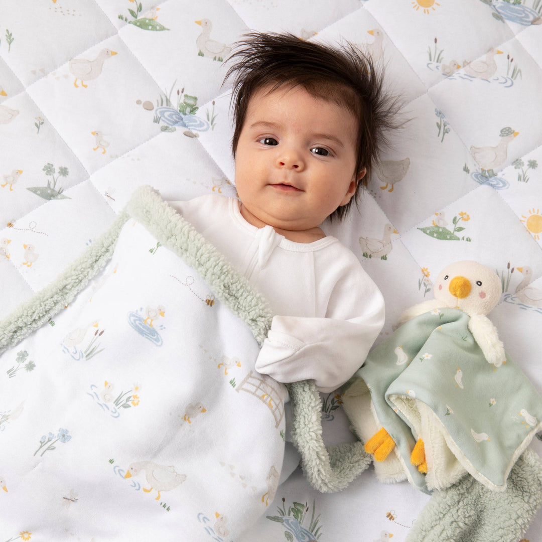 Organic Jersey Quilted Cot Comforter - Goosey Goosey