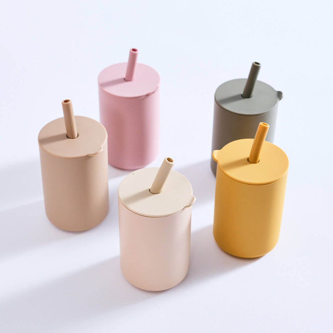 Milk Addict Silicone Cup And Straw Set
