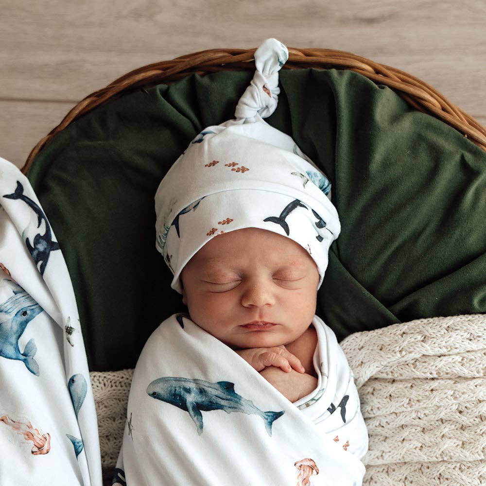 Ocean Organic Knotted Beanie