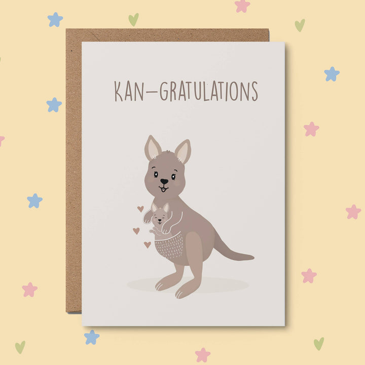 Kan-gratulations! - Baby Shower Greeting Card