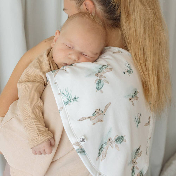 Turtle Organic Cotton Burp Cloth