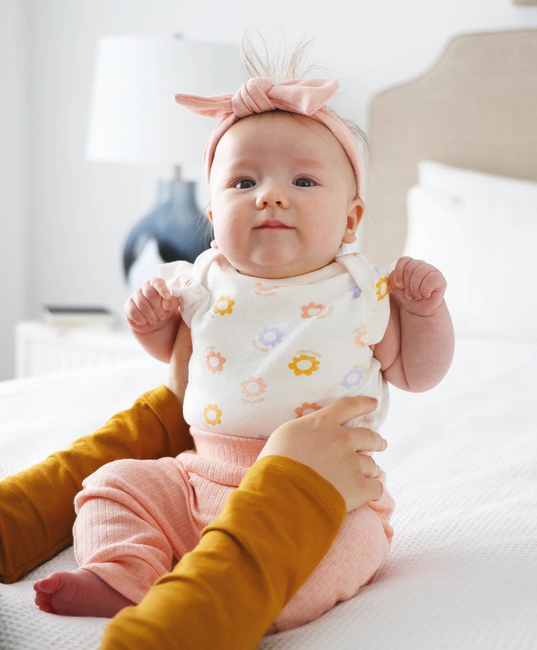Flutter Sleeve Baby Bodysuit - Floral
