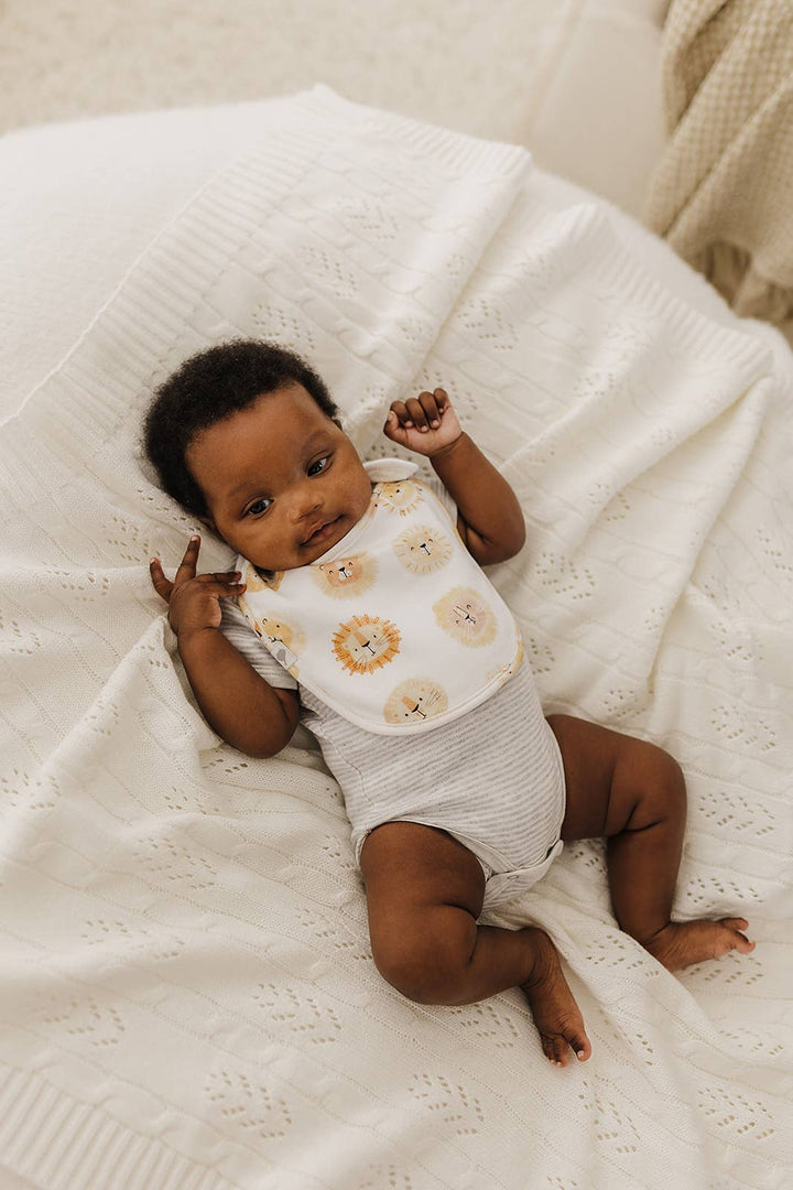 LIONS ORGANIC COTTON BIB