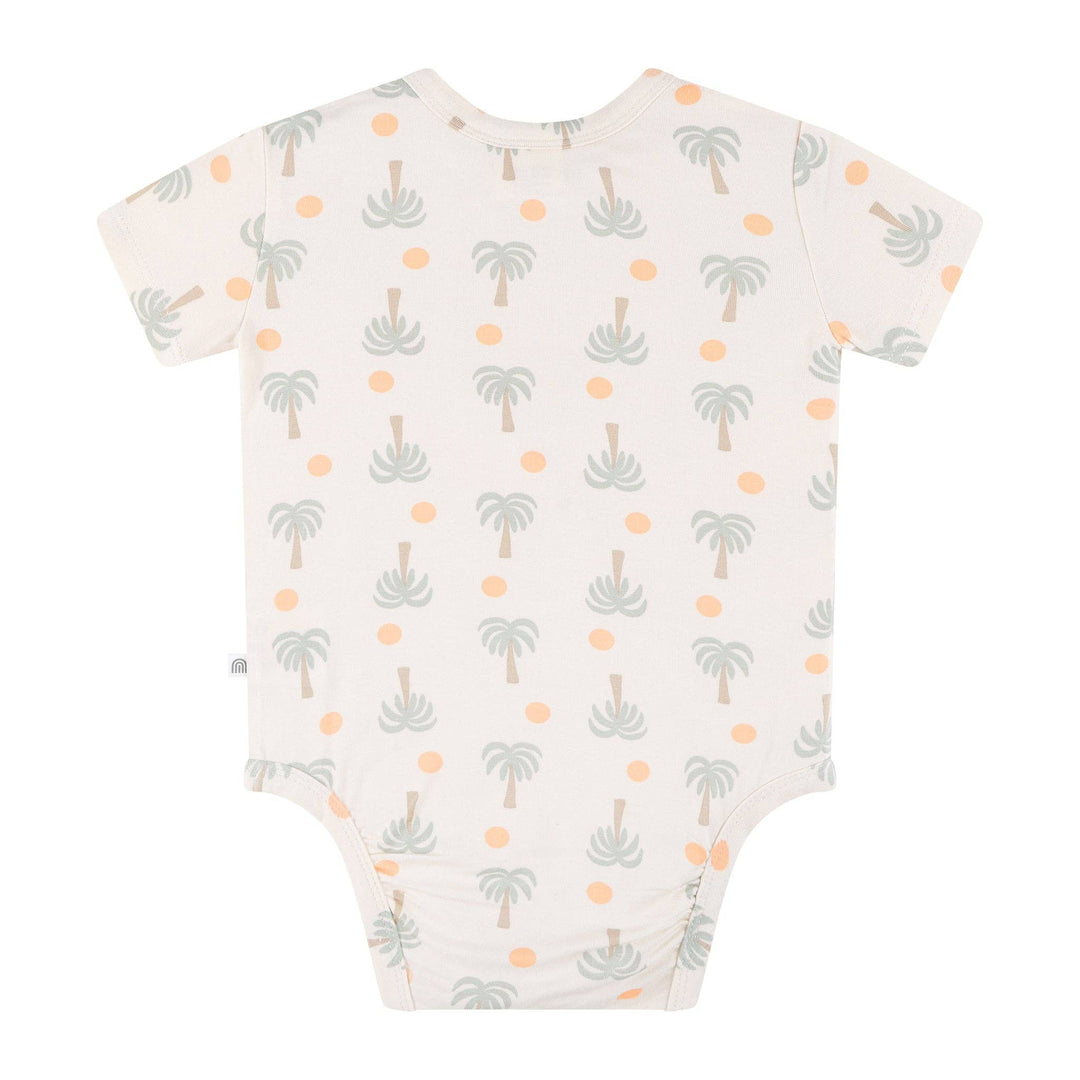 Comfy Bodysuit Short Sleeve - Palm Sunset