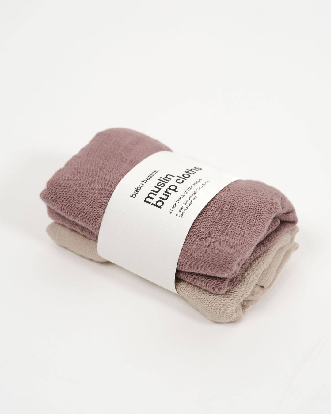 Muslin Burp Cloth Set (2 pack)