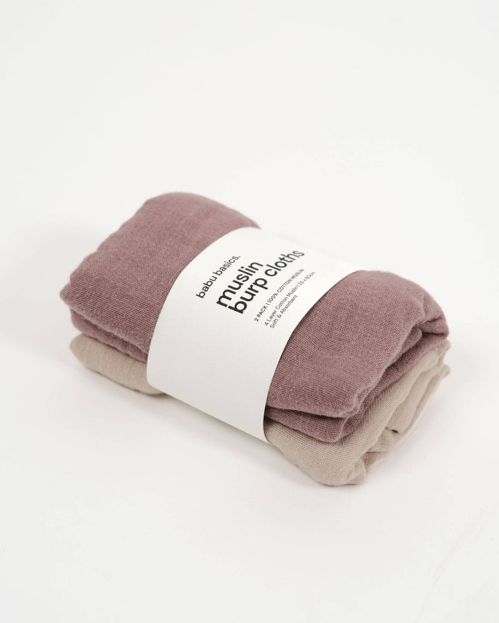 Muslin Burp Cloth Set (2 pack)