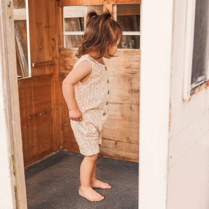 Slouchy Sleeveless Shortall - Sunset