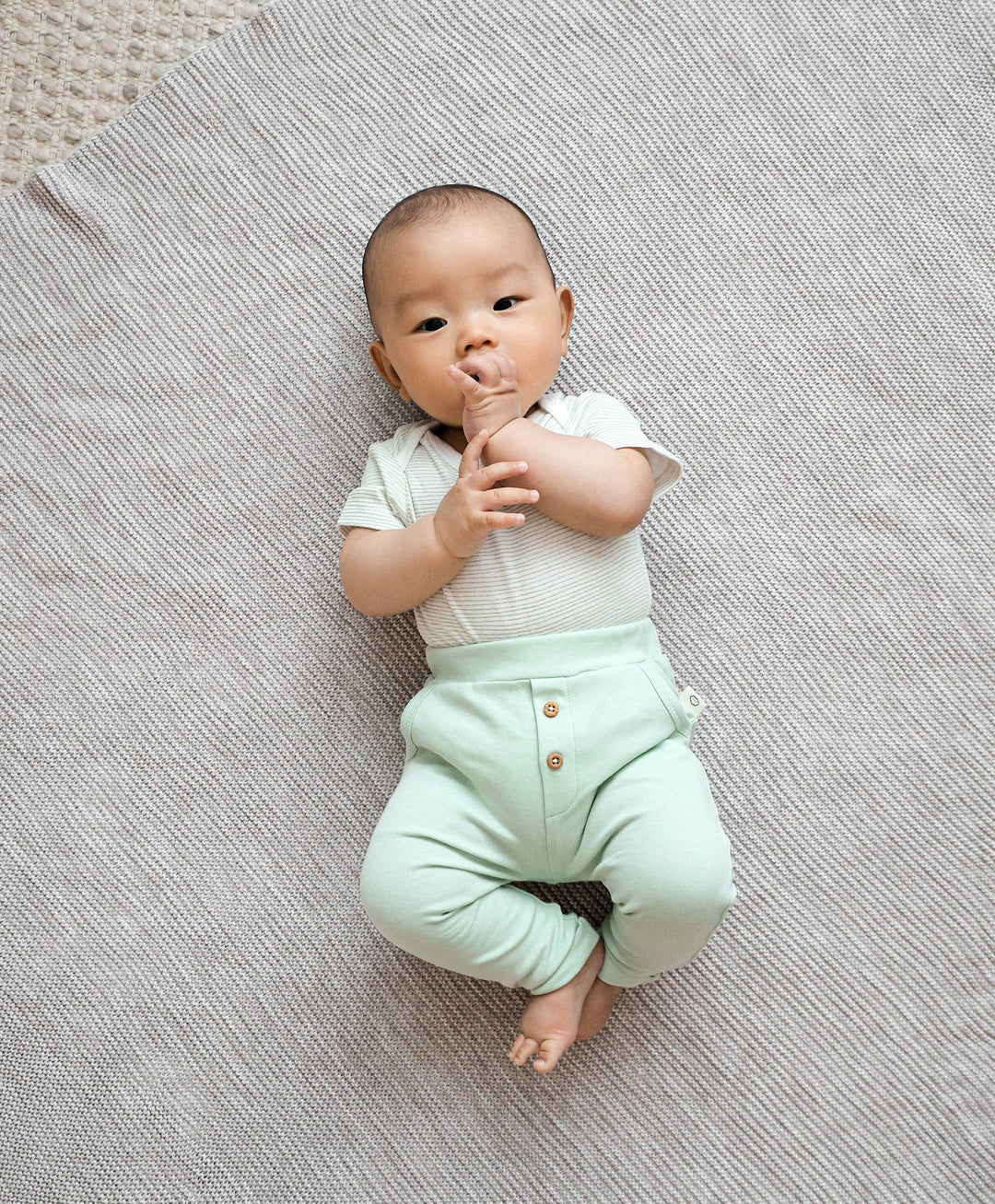 Slouchy track pants - Lime green