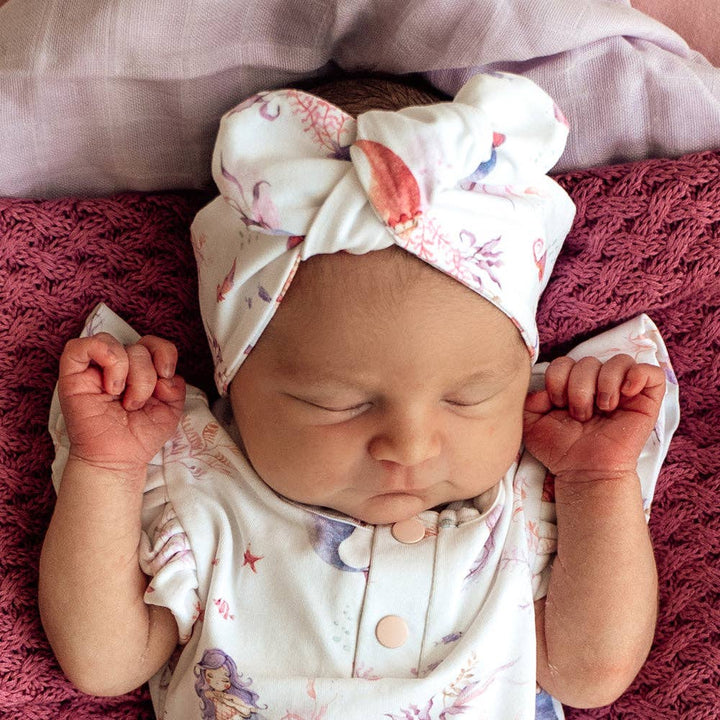 Mermaid Organic Topknot/Bow