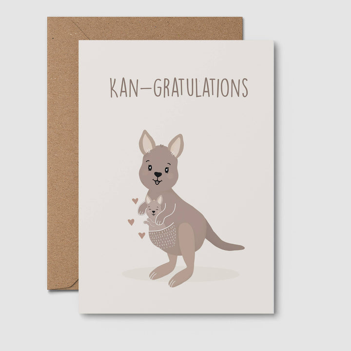 Kan-gratulations! - Baby Shower Greeting Card