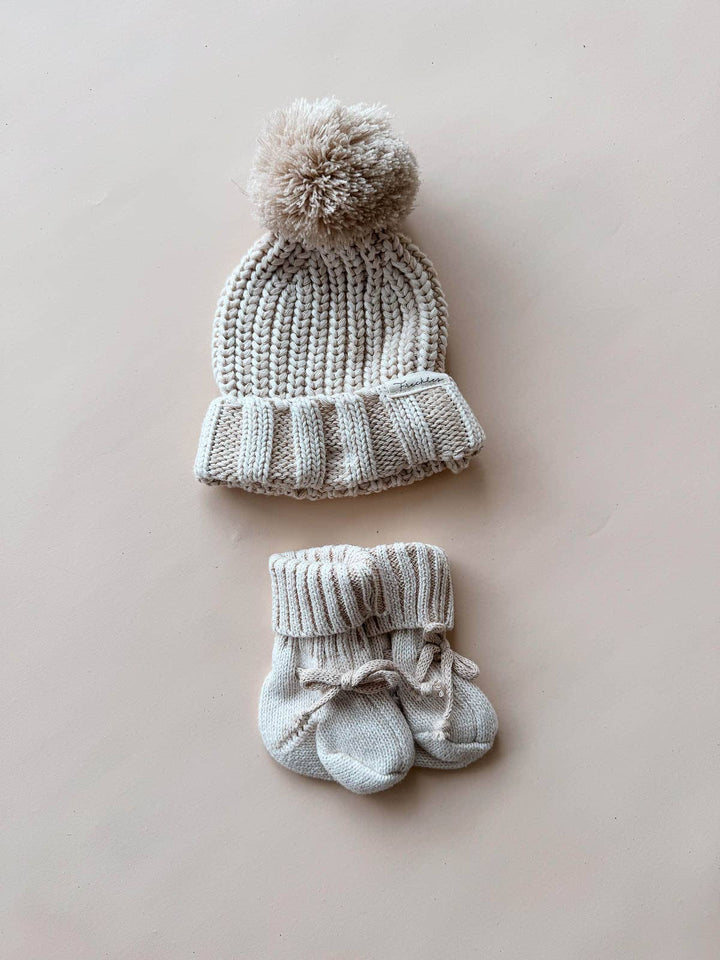 Chunky Cotton Bootie | Oat