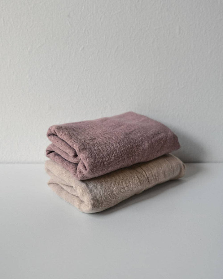 Muslin Burp Cloth Set (2 pack) - Mocha