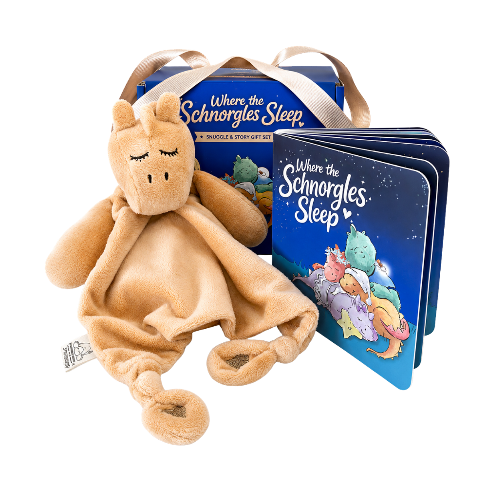 Baby Gift Set | Plush Dinosaur Comforter & Board Book