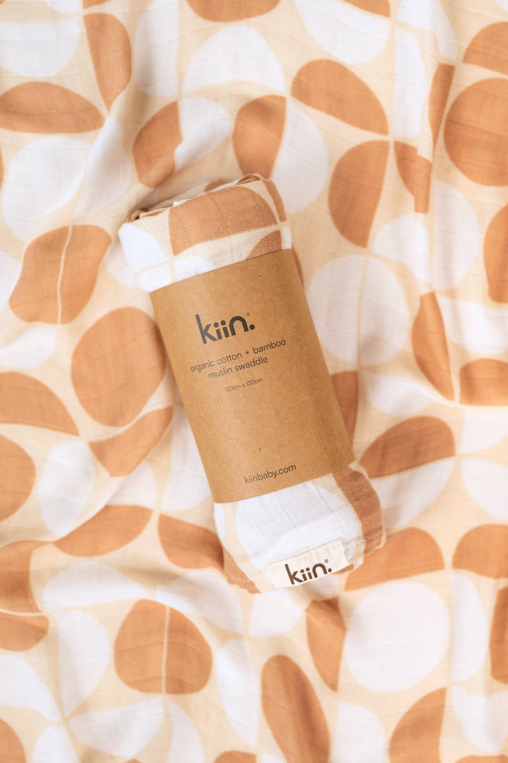 Organic Muslin Swaddle - Pebble