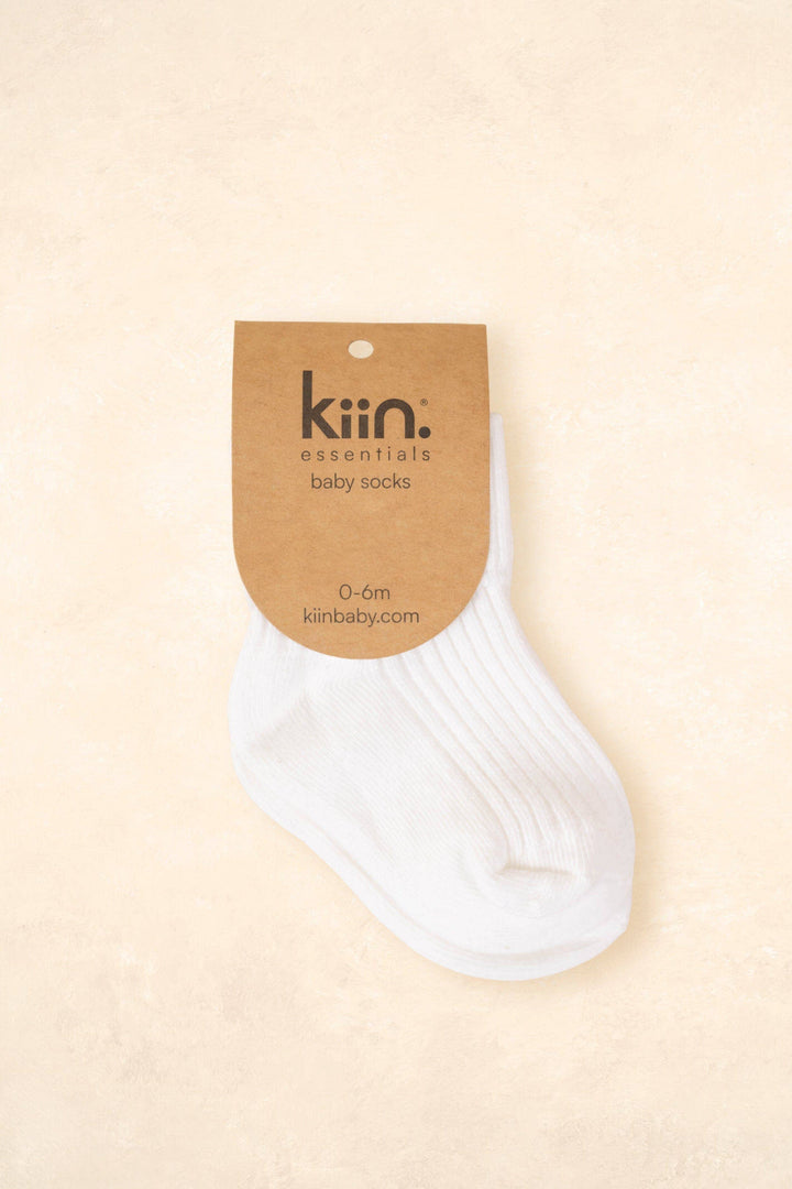 Cotton Ribbed Baby Socks