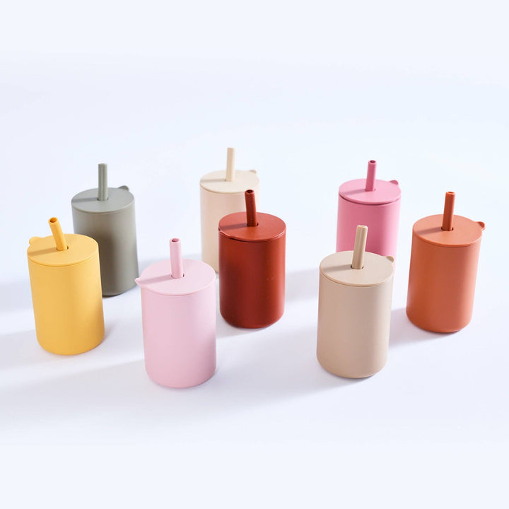 Milk Addict Silicone Cup And Straw Set