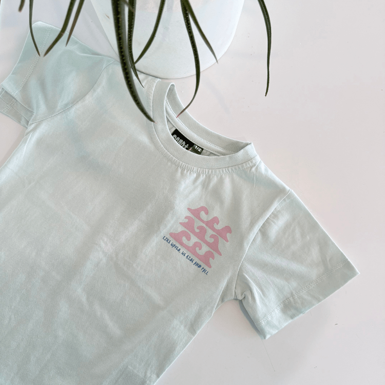 Like Waves Kids Tee – Blue Mist