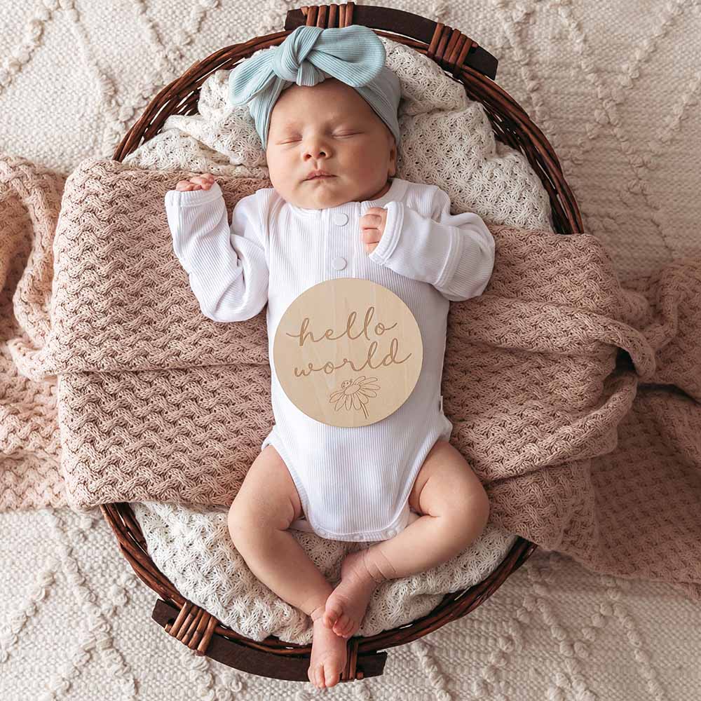 Milk Long Sleeve Organic Cotton Bodysuit