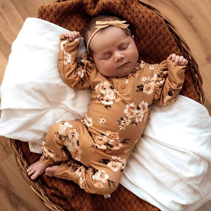 Golden Flower Organic Cotton Growsuit