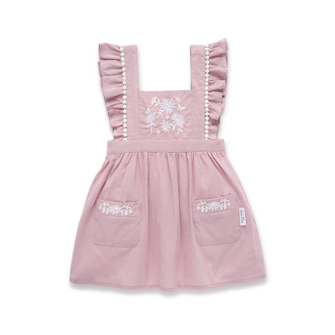 Orchid Daisy Embroidered Dress