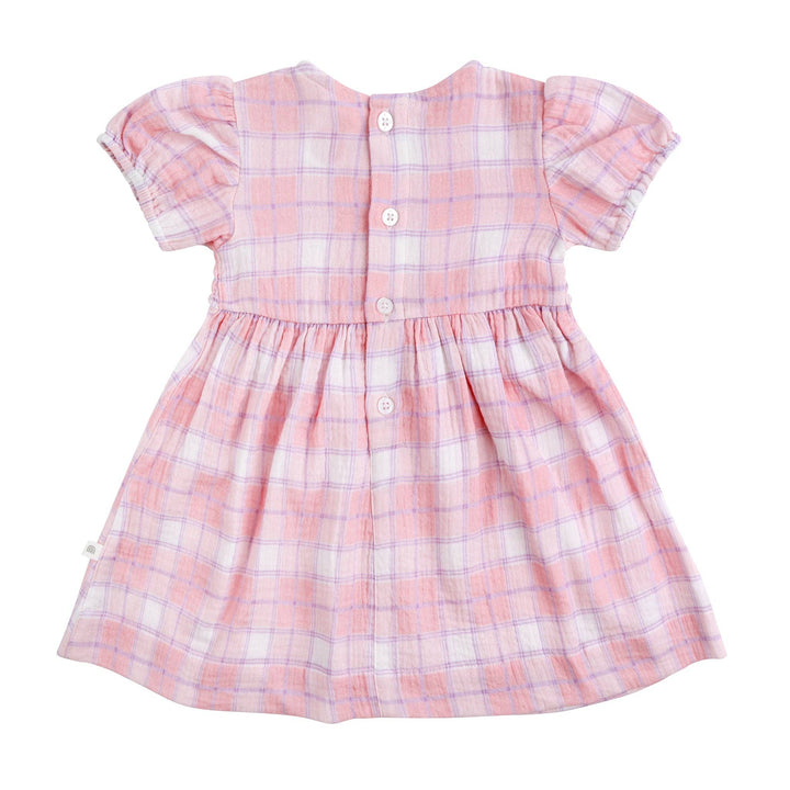 Shirred Dress - Check