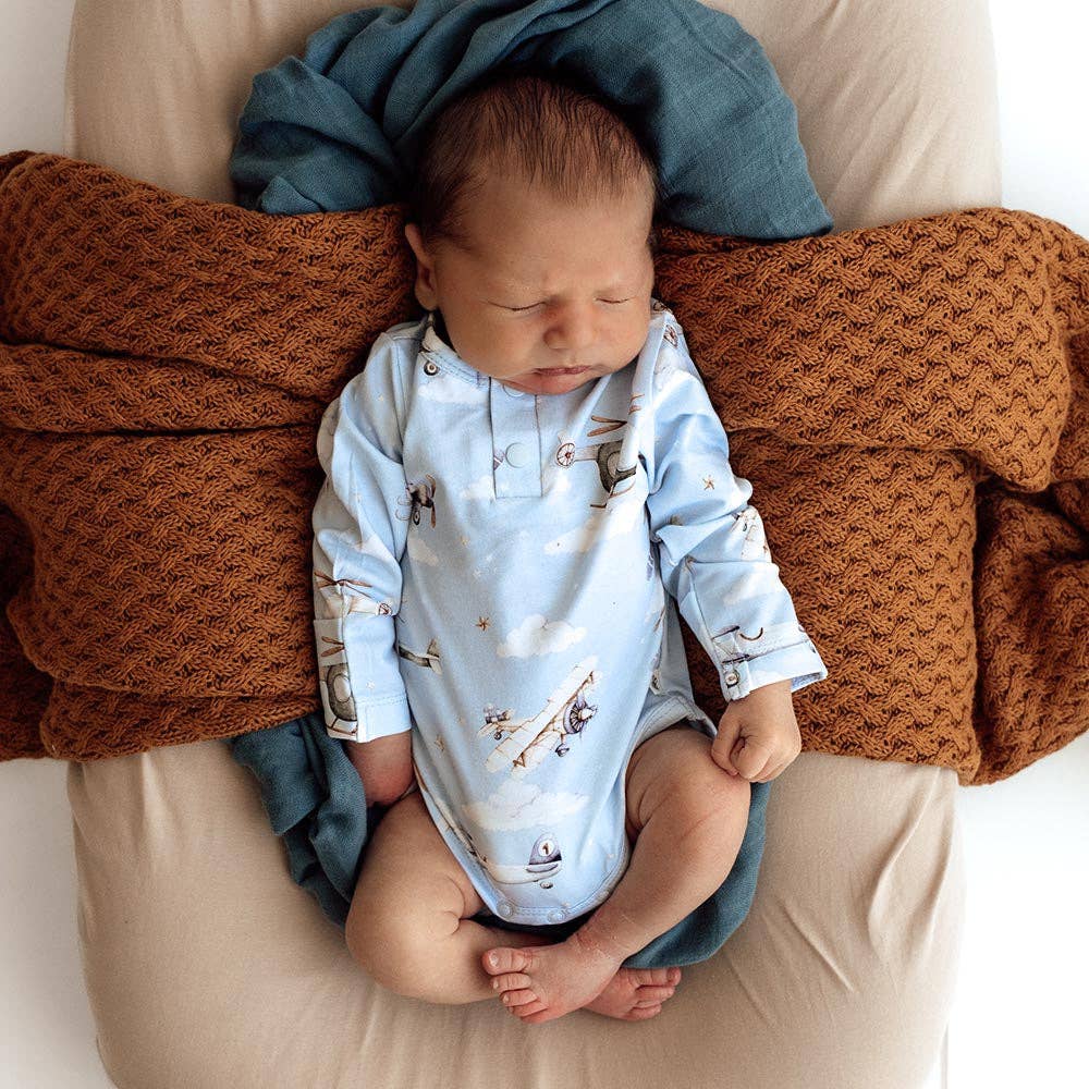 Taking Flight Long Sleeve Organic Bodysuit