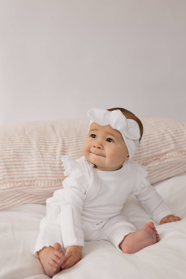 Frill Ribbed Onesie