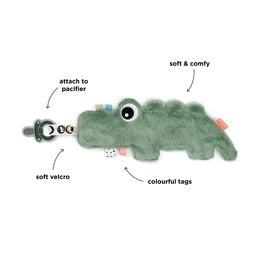 Cozy Friend croc - pacifier attach and comforter